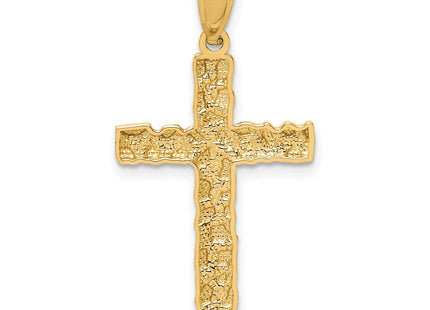 14K Nugget Cross Pendant (Style XR1833)