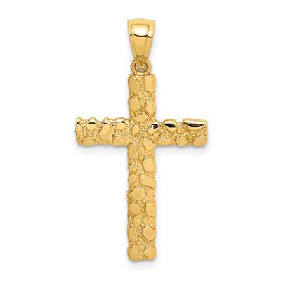 14K gold cross pendant