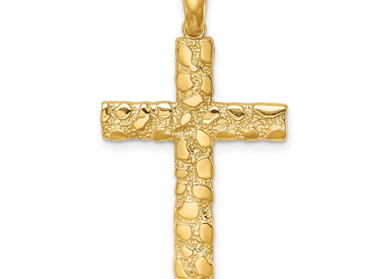 14K gold cross pendant