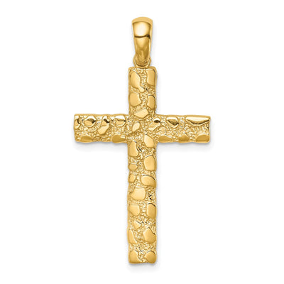 14K gold cross pendant