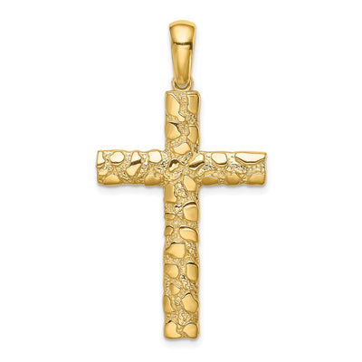 14K gold cross pendant