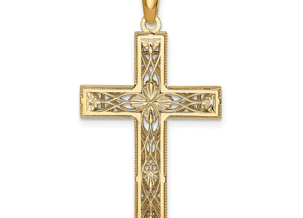 14k Yellow & Rhodium Pendants Style XR1836 - Classique Jewelry Inc.