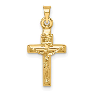 14k Hollow Crucifix Pendant (Style XR1840)