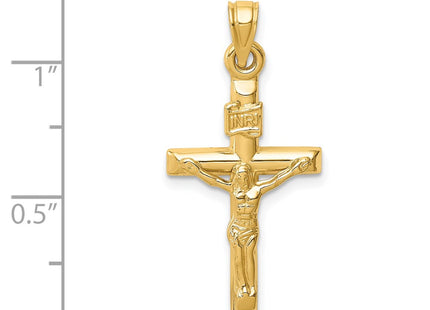 14K gold crucifix pendant, further view
