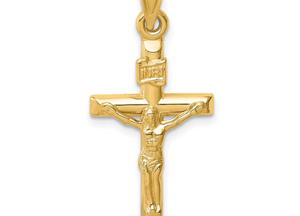 14K gold crucifix pendant