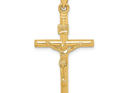14K gold crucifix pendant