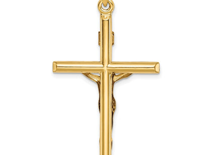14K gold crucifix pendant, further view