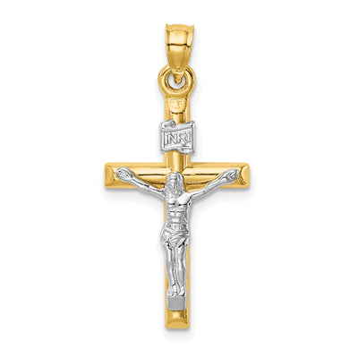 14K gold crucifix pendant