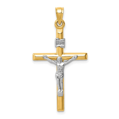 14K gold crucifix pendant