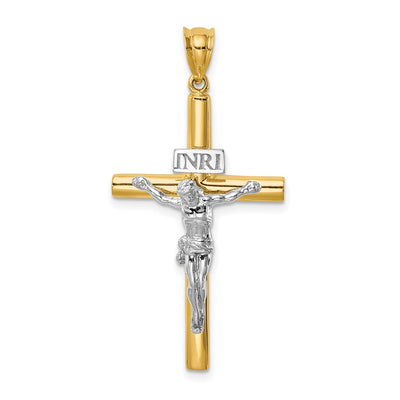 14K gold crucifix pendant