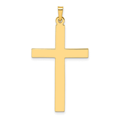 14K gold cross pendant