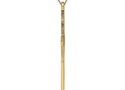 14K gold cross pendant, alternate view