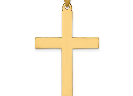 14K gold cross pendant, further view