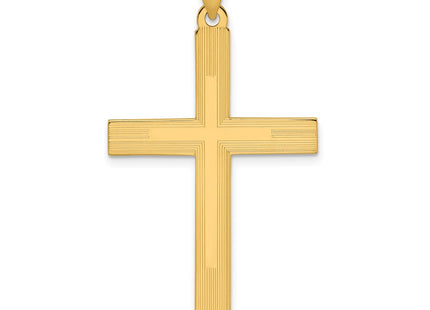 14K gold cross pendant