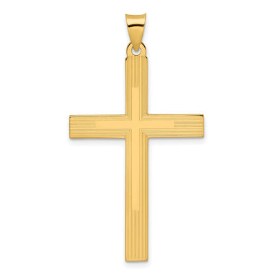 14K gold cross pendant
