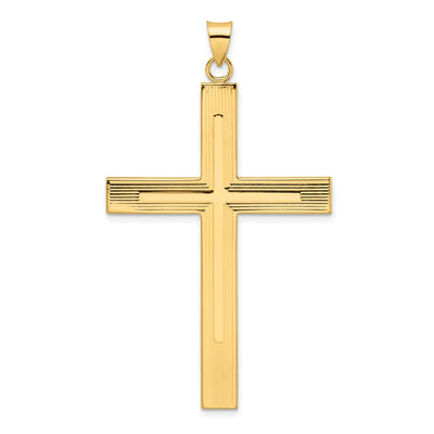 14K gold cross pendant