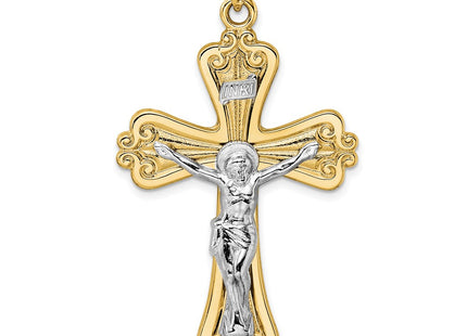 14K gold crucifix pendant