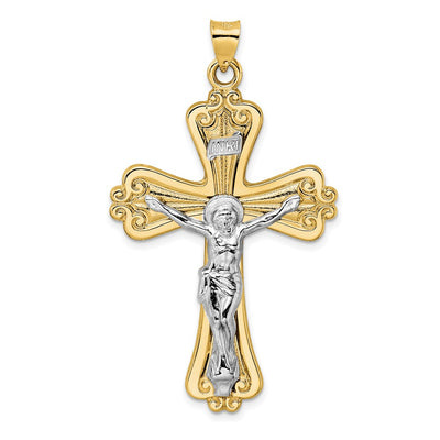14K gold crucifix pendant