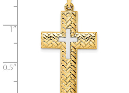 14k Two-tone Pendants Style XR1898 - Classique Jewelry Inc.