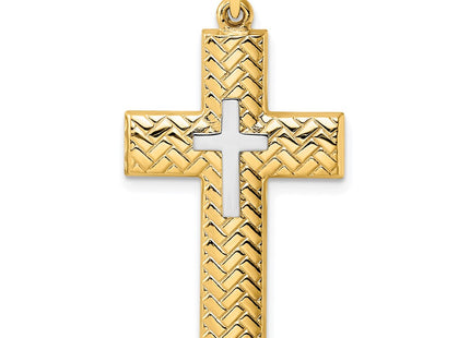 14k Two-tone Pendants Style XR1898 - Classique Jewelry Inc.