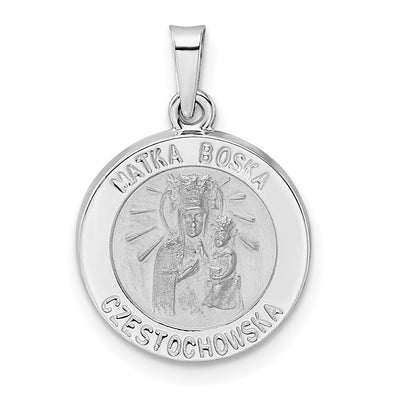 14K white gold pendant