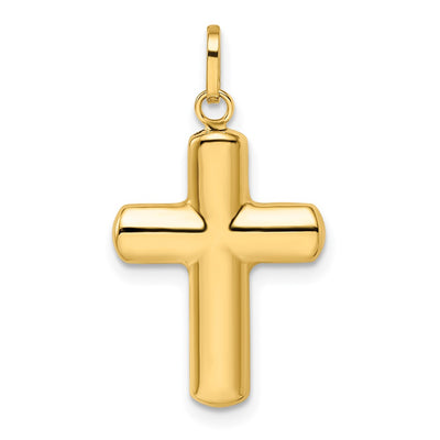 14K gold cross pendant