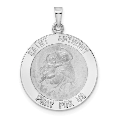 14K white gold pendant