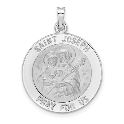 14K white gold pendant