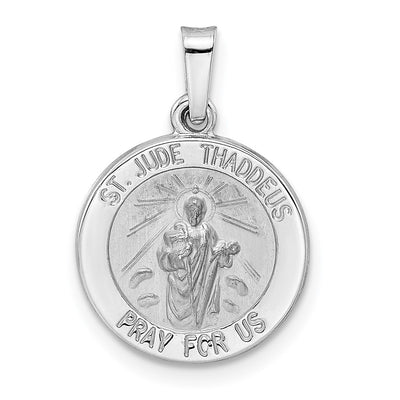 14K white gold pendant