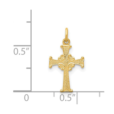 14K Celtic Cross Charm