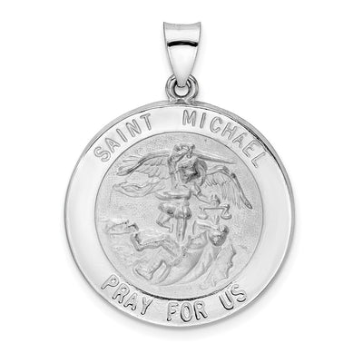 14K white gold pendant