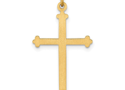 14K gold cross pendant, further view
