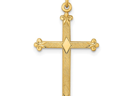 14K gold cross pendant