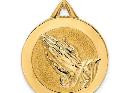 14K gold disc pendant