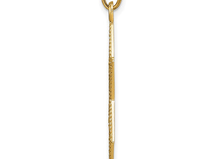 14K gold star pendant, alternate view