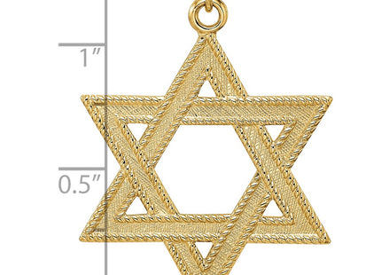 14K gold star pendant, another view