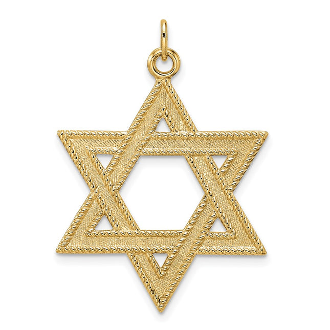14K gold star pendant