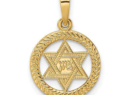 14k Yellow Gold Pendants Style XR1967 - Classique Jewelry Inc.