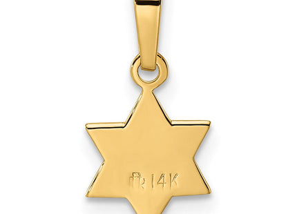 14K gold cross pendant, further view