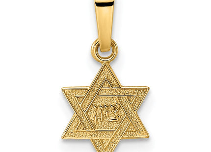 14K gold cross pendant