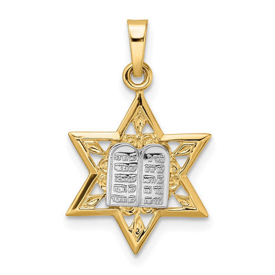 14K gold star pendant