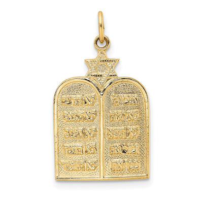 14K gold star pendant