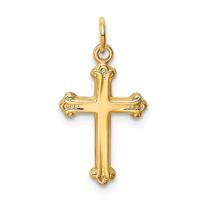 14K gold cross charm