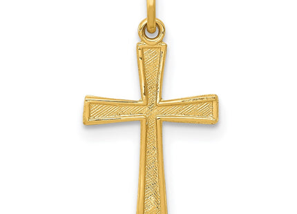 14K gold cross charm