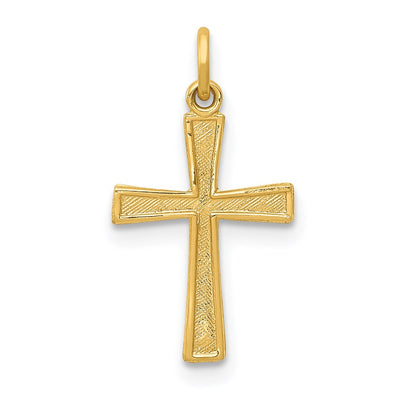 14K gold cross charm