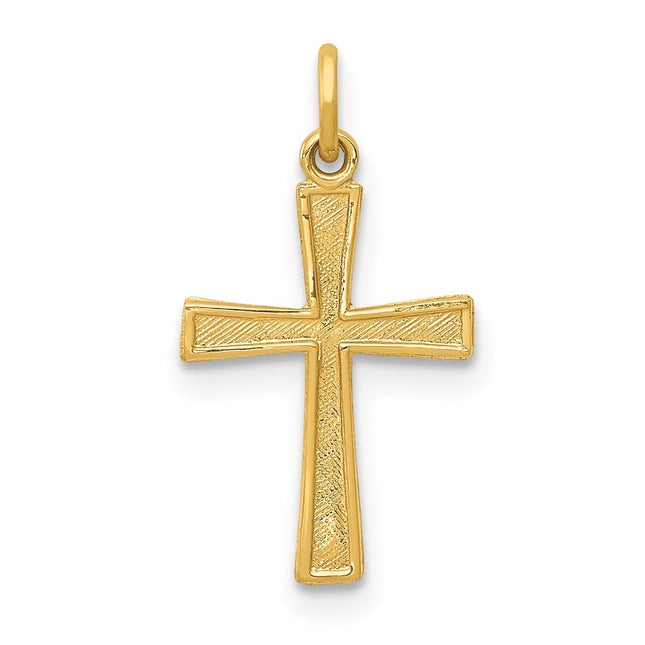 14k Cross Charm, 18 x 10.5mm