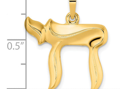 14K gold pendant, another view