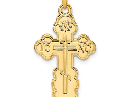 14K gold cross pendant