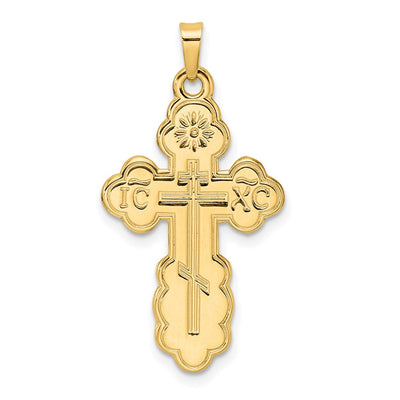 14K gold cross pendant