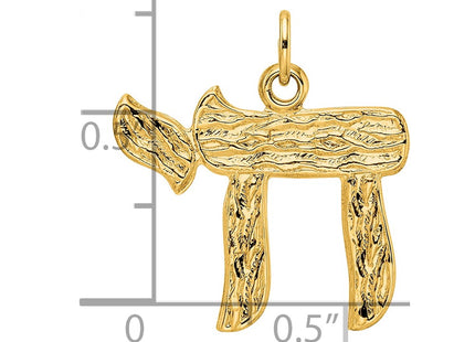 14K gold pendant, another view